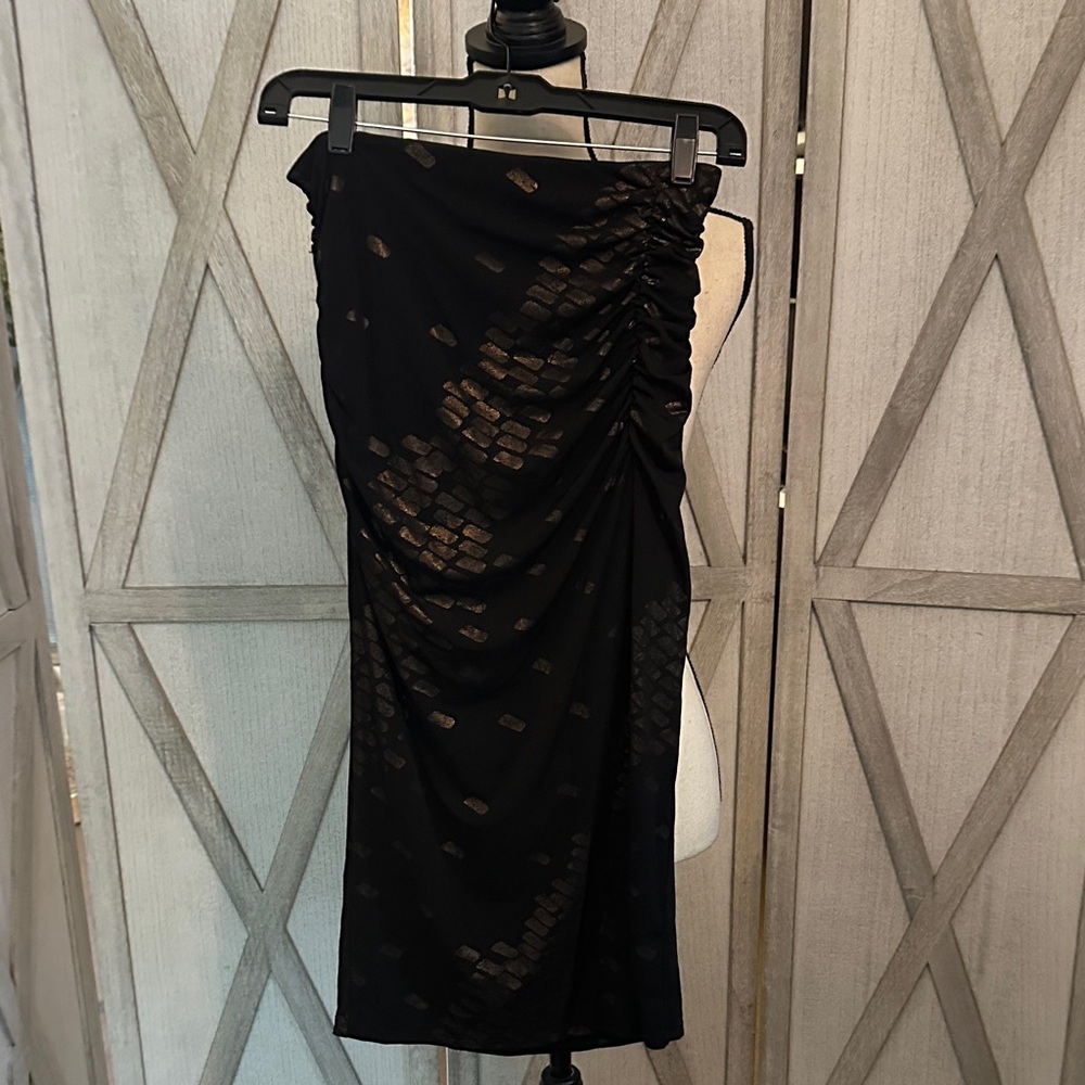 White House Black Market Black Textured Pencil Skirt